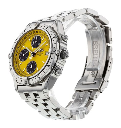 breitling chronograph gelbes zifferblatt longitude|Breitling a20048 price.